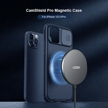 IPhone 12 Pro Max Padengti NILLKIN Shield dangteliu Kameros Apsaugos Magnetinio Atveju 