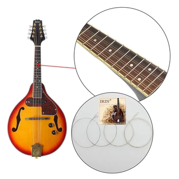 IRIN 8 String Elektros Mandolina Stiliaus Raudonmedžio Fingerboard Reguliuojamas Styginiai instrumentai su Laidu