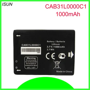 ISUNOO Pakeitimo CAB31L0000C1 CAB31L0000C2 Baterija Alcatel i808 / TCL T66 A890 telefono Baterijos 1000mAh