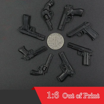 Iš Spausdinimo 4D Surinkti Pistoletas Pistoletas 8pcs (siuntos), 1:6 Masto Plastiko Žaislas