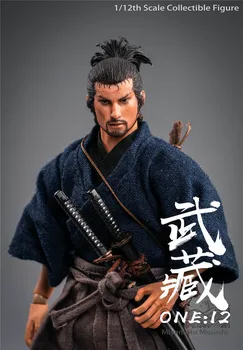 Išankstinio pardavimo 1/12 TWTOYS Samurajus Miyamoto Musashi Japonijos Kariai Mini Veiksmų Skaičius, Modelis