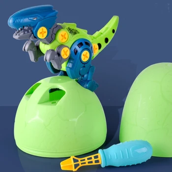 Išnarstyti Dinozaurų Žaislai Vaikams - Statybos Dino Kiaušinių Žaisti Kit su Atsuktuvu 