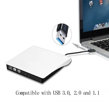 Išorinio USB 3.0 Didelio Greičio DVD / CD Rašytojas Nešiojamų Optinis įrenginys skirtas Mac/PC/ 