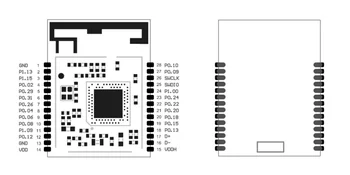 Išplėstinė Kompaktiškas Ir Labai Lanksti, Ypatingai Mažai Galios Bevielio WS 5.0 Modulis pagrįstas nRF52840 SoCs Parama USB NFC Tinklinio Tinklas