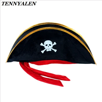 Jack Sparrow Cosplay Rekvizitai Piratai Karibų jūros Piratų Kapitonas Skrybėlę Halloween Carnival Party Hat Kostiumai Helovinas Rekvizitai