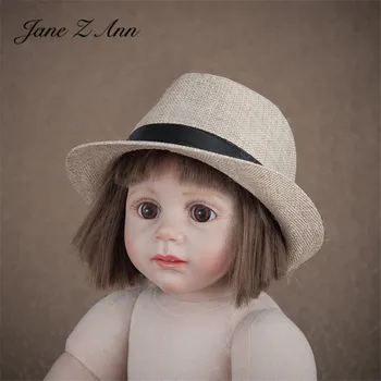 Jane Z Ann Europos, Amerikos, didžiosios Britanijos Stiliaus 100 dienų 3-12 mėnesių Vaikams, Kūdikių studija šaudyti Foto Fotografijos Rekvizitai Skrybėlę