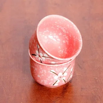 Japanese Cherry Blossom Virdulys Nustatyti 1 Puodą 6 Puodeliai, Keramikos Drinkware Arbatos Puodą Home Office Arbatos Rinkinys Virdulys Lašas Laivybos