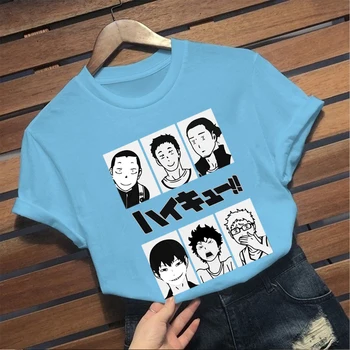 Japonija Haikyuu Karasuno Tinklinio Klubas, T-marškinėliai Vyrams, Trumpas Rankovėmis Kuroo Anime Bokuto Oya Manga Shoyo Marškinėliai