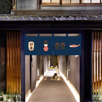 Japonijos Durų Užuolaidos Restoranas Virtuvės Puošmena Pusė Užuolaidų Feng Shui Užuolaidų Tab Viršų