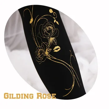 Japonijos Preppy Stilius Gilding Rose Modelis Legging kawaii Lolita Girls Cosplay Šiltos Pėdkelnės Gėlių Šilko Kojinės Naujas Antblauzdžiai