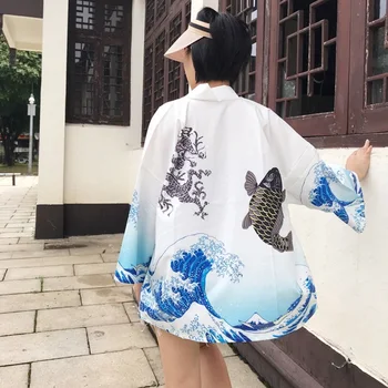 Japonų kimono yukata moterų kimono megztinis mados palaidinė moterų 2020 m. cardigan haori Japonijos tradicinių kimono streetwear