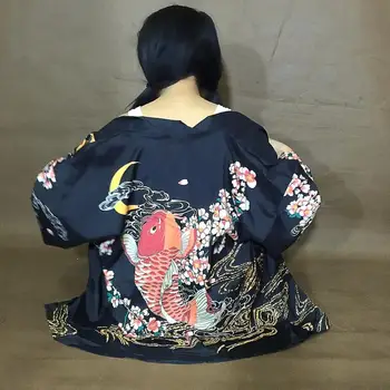 Japonų kimono yukata moterų kimono megztinis mados palaidinė moterų 2020 m. cardigan haori Japonijos tradicinių kimono streetwear