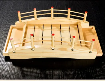 Japonų medinės medienos Virtuvė, Suši Tilto Valčių Pušies Kūrybos Suši, Sašimi plokštė Patiekalas Suši Stalo Dekoravimas Ornamentais