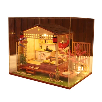 Japonų Stiliaus Lėlės Namas Miniatiūriniai 