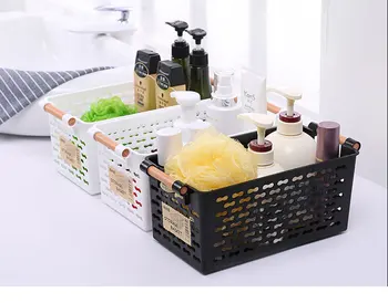 Japonų Stiliaus Saugojimo Konsolidavimo Krepšelį Vonios Kambarys Darbalaukio Kosmetika Mažas Krepšelis Virtuvės Talpinimo Šeimos Vonios Reikmenys