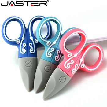 JASTER naujas produktas nešiojamas USB flash drive blue 4GB 8GB 16GB 32GB 64GB 128GB rožinė žirklės iš saugojimo atminties pen ratai