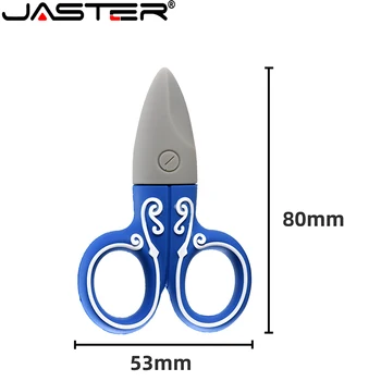 JASTER naujas produktas nešiojamas USB flash drive blue 4GB 8GB 16GB 32GB 64GB 128GB rožinė žirklės iš saugojimo atminties pen ratai