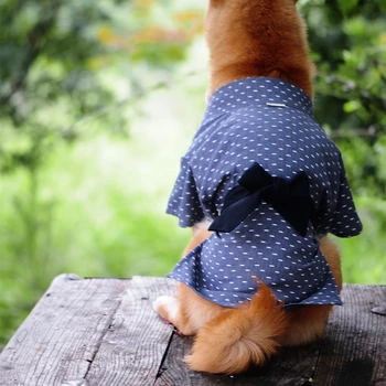 Jaukus šuo, kimono, Japoniško stiliaus šuo yukata, šunų Helovinas drabužius, katė kimono, šunų žiemos drabužių, suši kimono