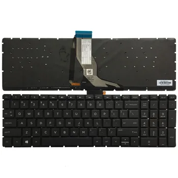 JAV Apšvietimu nešiojamojo kompiuterio klaviatūra HP 250 G6 255 G6 256 G6 258 G6 TPN-C129 TPN-C130 Juoda/Fuksija/Žalia