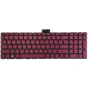 JAV Apšvietimu nešiojamojo kompiuterio klaviatūra HP 250 G6 255 G6 256 G6 258 G6 TPN-C129 TPN-C130 Juoda/Fuksija/Žalia