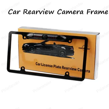 JAV Automobilių Licenciją Plokštelės FrameSize Galinio vaizdo RearviewCamera su 170 Laipsnių Platus Kampas Universalus CCD infraraudonųjų SPINDULIŲ Naktinio Matymo Kamera