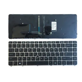 JAV nešiojamojo kompiuterio klaviatūra HP EliteBook 840 G3 745 G3 836308-001 821177-001 anglų klaviatūra su foniniu Apšvietimu su rodykle NSK-CY2BV