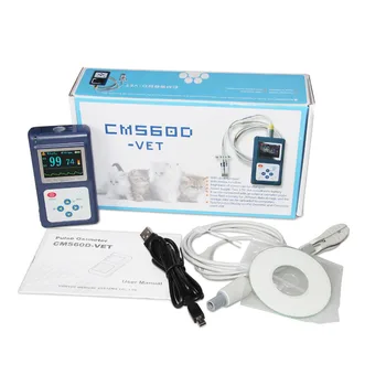 JAV pardavėjas CMS60D PROFESINIO mokymo Veterinarijos Pulse Oximeter SpO2 PR stebėti+ Vet Zondas+ PC SW
