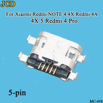 JCD 100VNT/Daug Xiaomi Redmi 4 PASTABA 4X / Redmi 4A 4X 5 / Redmi 4 Pro USB Įkrovimo Lizdas Uosto Kištukinis Įkrovimas, Doko Jungtis