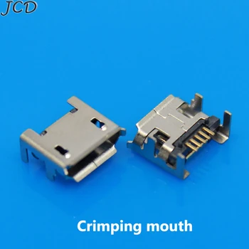 JCD 100VNT Micro USB Jungtis CINKAVIMAS 4Feet Galios Įkrauti Telefono Uodega USB lizdas 2.0 Moterų Mini USB 5Pin Lizdas Keturių kojų