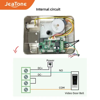 JeaTone Elektros Užraktas kurti savo vaizdo domofonas sistema, parama nuotolinio valdymo pultas, kortelė atrakinimas
