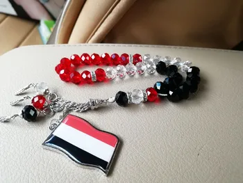 Jemeno VĖLIAVA, karoliai, apyrankės pakabukas masbaha misbaha sibha subha maldos Rožinio karoliukai Reklama telefono dėklas automobilių lipdukas reklama pin