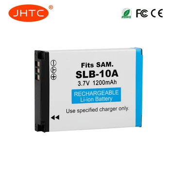 JHTC SLB-10A SLB10A 10A Baterijos Samsung PL50 PL60 PL65 P800 SL820 WB500 WB550 HZ10W IT100 L100 L110 L200 L 210 1200mAh