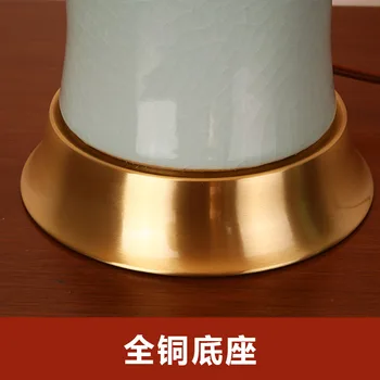 Jingdezhen Keramikos Stalo Lempa, Miegamojo Naktiniai staleliai, Lempa Amerikietiško Stiliaus Lempos Kambarį Namų Dekoro Miegamojo Lempa ES Plug