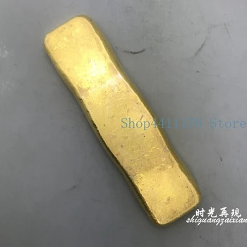 Jingfu qianzu grynas baras žalvario auksą, padengtą aukso luito baras amatų aukso monetas
