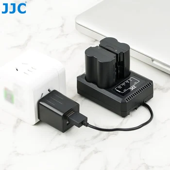 JJC USB Dual Baterijos Kroviklis skirtas Fujifilm NP-W235 dėl Fotoaparatas Fuji Fujifilm X-T4 XT4 Nešiojamų Galia Kelionės Įkroviklis