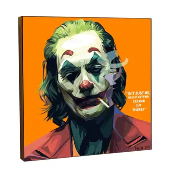 Joker Joaquin Phoenix, tapyba, plakatas pop art 