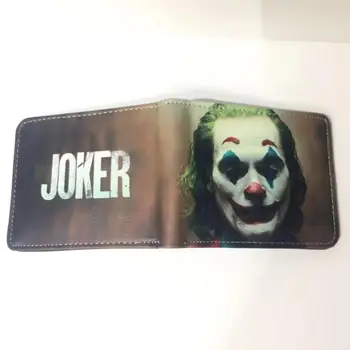 Joker Piniginės Karšto Naujas Stilius Odos Piniginės Animacinių filmų, Komiksų, Berniukas, Mergaitė, Kūrybos Dovana, Arlekinas Joker Cosplay Piniginė su Moneta Kišenėje
