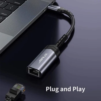 JSAUX USB C Ethernet USB-C RJ45 Lan Adapteris, skirtas 