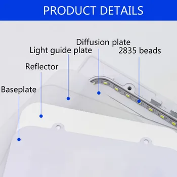 JSEX LED Panel Šviesos AluminumThin Embedded Lašas Lubų Šviesos Downlight Lempos Aikštėje Turas SMD2835 Namų Patalpų Kambarys Dekoratyvinis