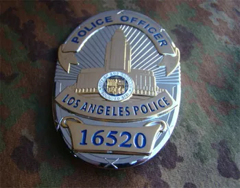 Jungtinės amerikos valstijos LA Los Andželo Emblemos Vario LAPD Nr. 378/13958/16520 Marškinėliai Atvartas Ženklelis Sagė Pin Ženkleliu 1:1 Dovanos
