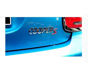 Juoda Raudona ABS Plastiko Automobilių šildomos Galinės Raidžių Ženklelis Emblema Lipdukas Lipdukas, BMW Mini Cooper S