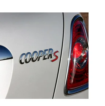 Juoda Raudona ABS Plastiko Automobilių šildomos Galinės Raidžių Ženklelis Emblema Lipdukas Lipdukas, BMW Mini Cooper S