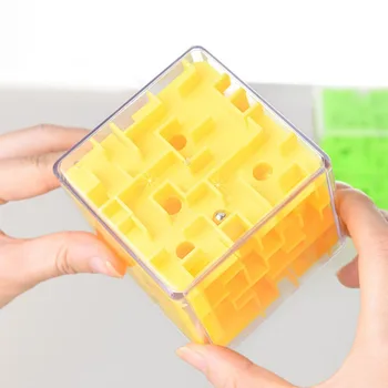 Juokinga 3D Magic Cube Labirintas Intelektas Įspūdį Kamuolys Darbo Spaudai Žaidimas Kelio Roll Magic Ranka Balansą Smegenų Kibinimas Mokymosi Fidget Žaislas
