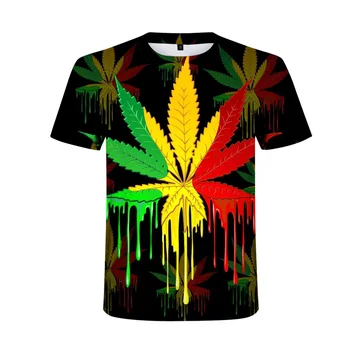Juokinga Gamtos Piktžolių 3D Atspausdintas Vyrų marškinėlius Unisex marškinėliai Homme Mados Trumpas Rankovės Hip-Hop T-shirt Pora Hipster Tee Marškinėliai