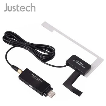 Justech USB 2.0 DAB + Skaitmeninis Radijo Imtuvas Dėžutė Padidino Antena Antena Super Stipriu Anti-sąsaja Amp Android Auto Automobilis