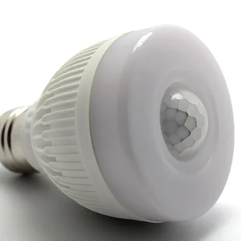 Jutiklis lemputė E27 5W Naktį Lemputė PIR Infraraudonųjų spindulių Judesio Jutiklis Detekcijos LED Lempos, Šviesa, Koridorius, Koridoriuje, Vonios kambarys, Garažas