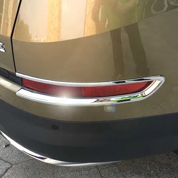 JY 2vnt Chrome ABS Galinis Rūko Žibintas Trims Automobilių Stiliaus Dangtelis SKODA KODIAQ 2018