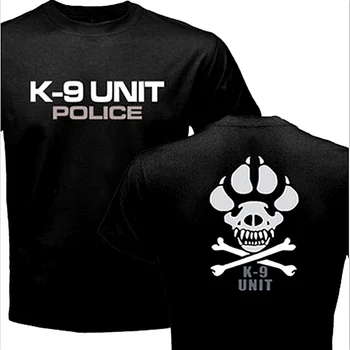 K-9 Padalinio Policijos Marškinėliai vyrams dizaino trumpas rankovės marškinėliai JAV standartinio dydžio