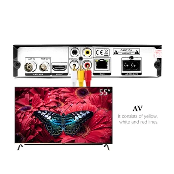 K6 AV/Scart Super TV Box H. 265/HEVC Antžeminės TV Recevier DVB-T2/T Parama 