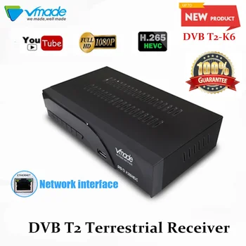 K6 AV/Scart Super TV Box H. 265/HEVC Antžeminės TV Recevier DVB-T2/T Parama 